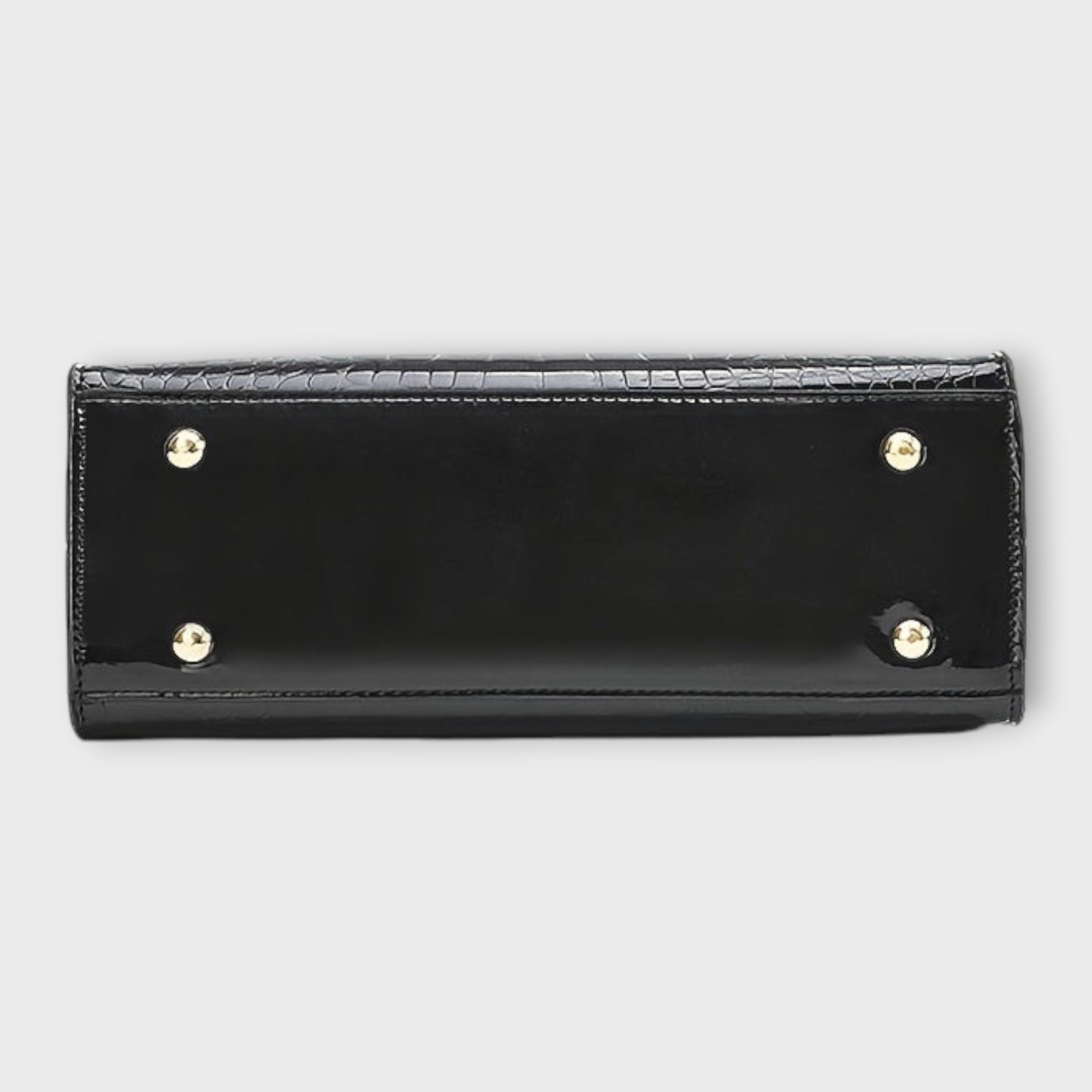 Giulia – Bolso de mano efecto cocodrilo brillante