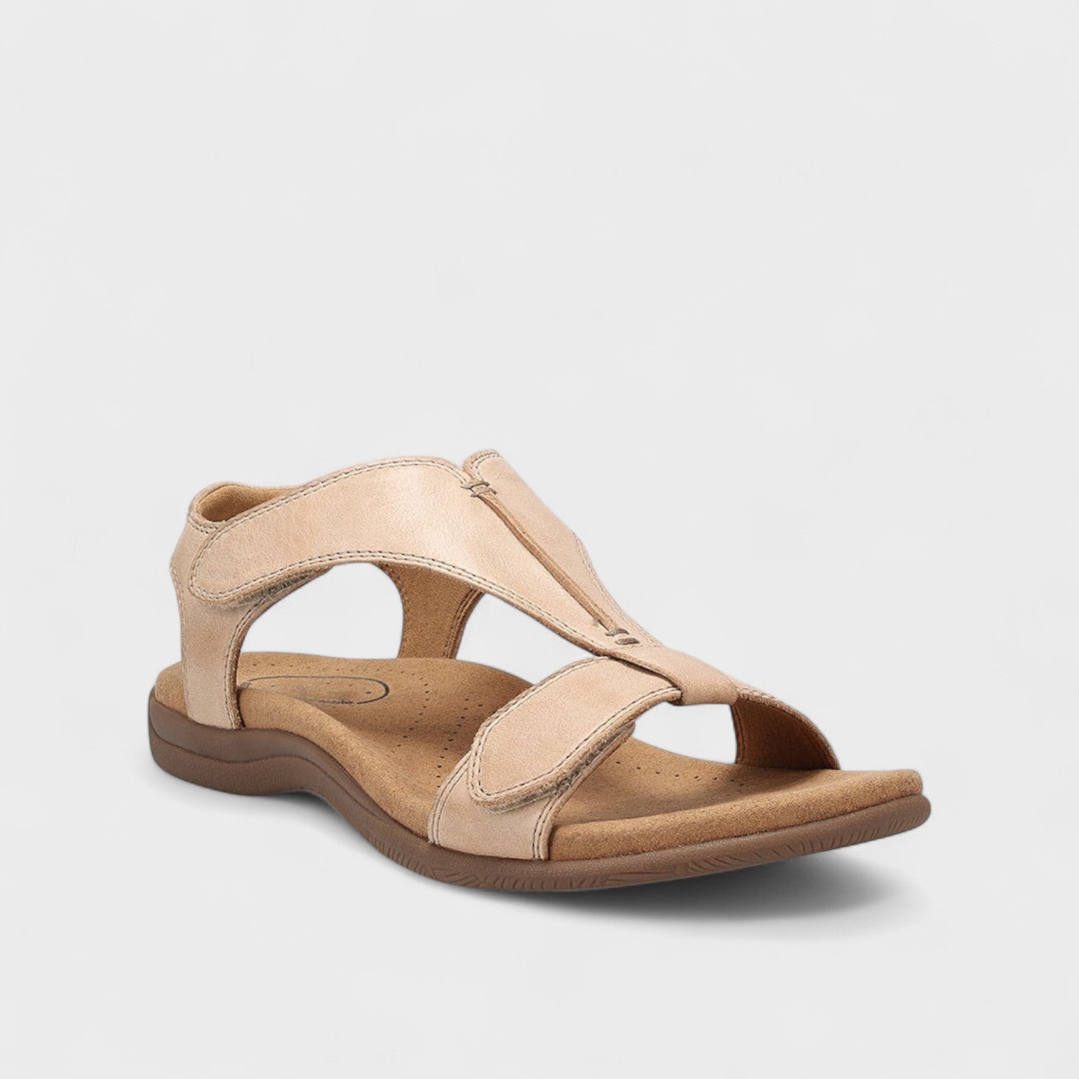 Elisabeth - Sandalo Ortopedico in Pelle con Chiusura in Velcro