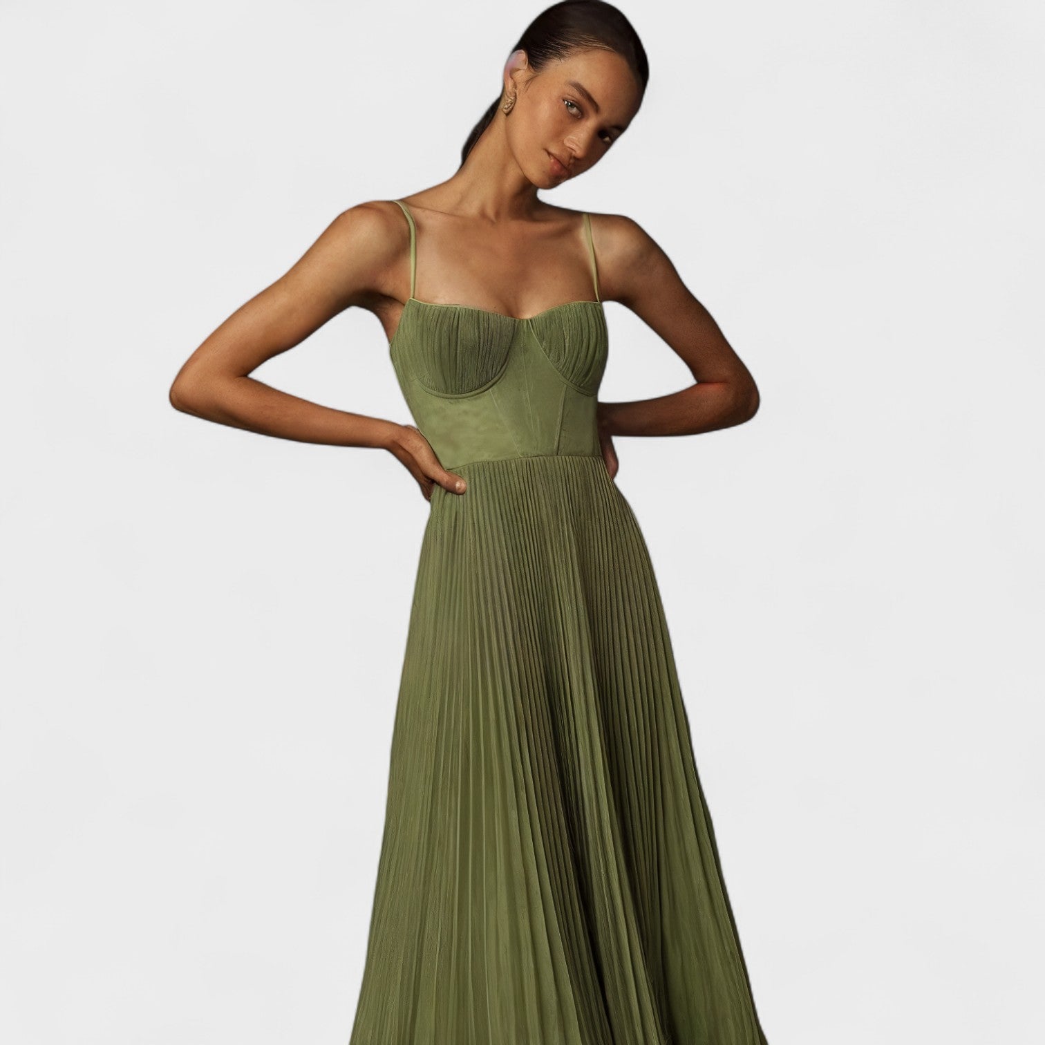 Giulia – Abito Lungo Verde Elegante