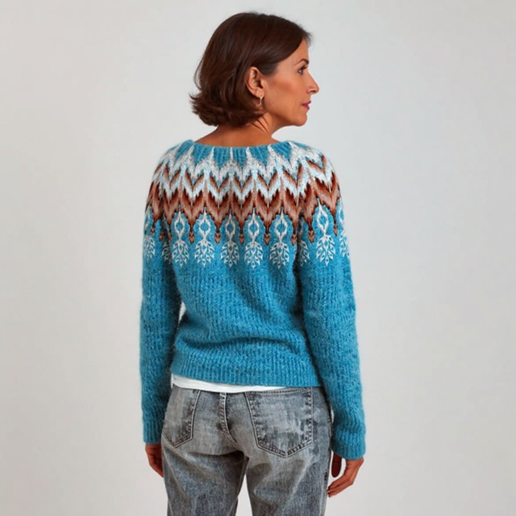 GiuliaFirenze – Classic Icelandic Wool Knitted Sweater