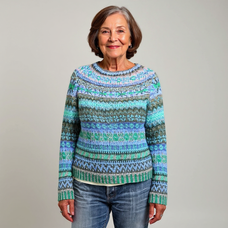 GiuliaFirenze – Classic Icelandic Wool Knitted Sweater