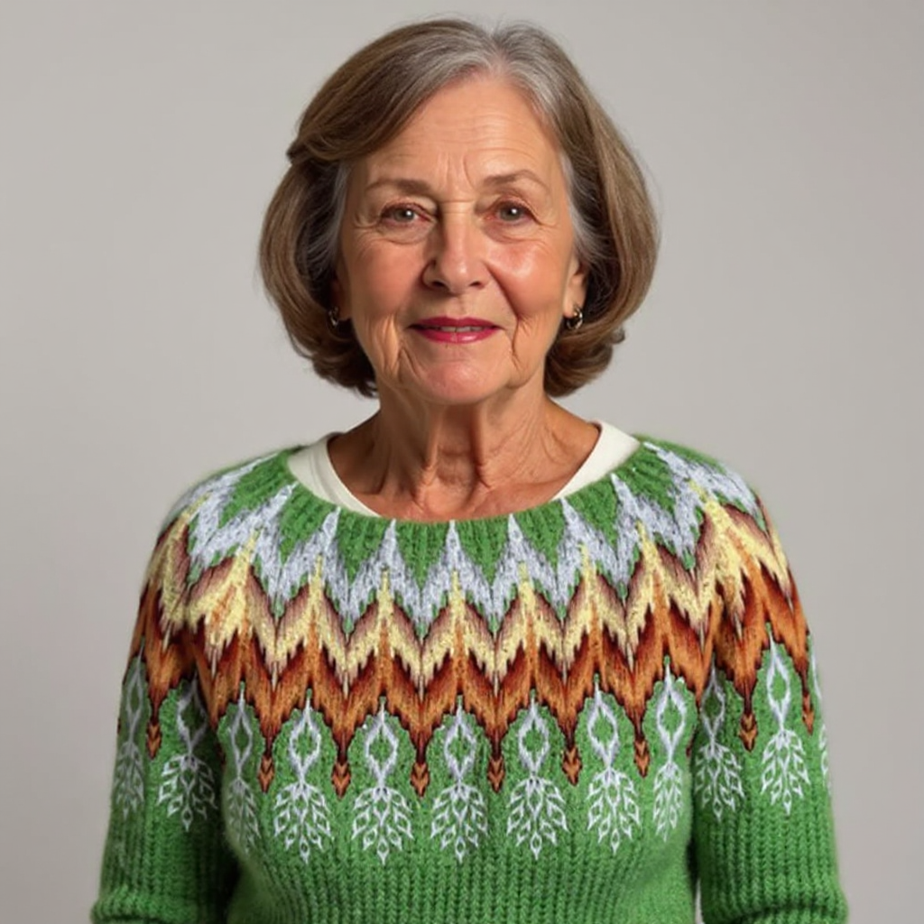 GiuliaFirenze – Classic Icelandic Wool Knitted Sweater