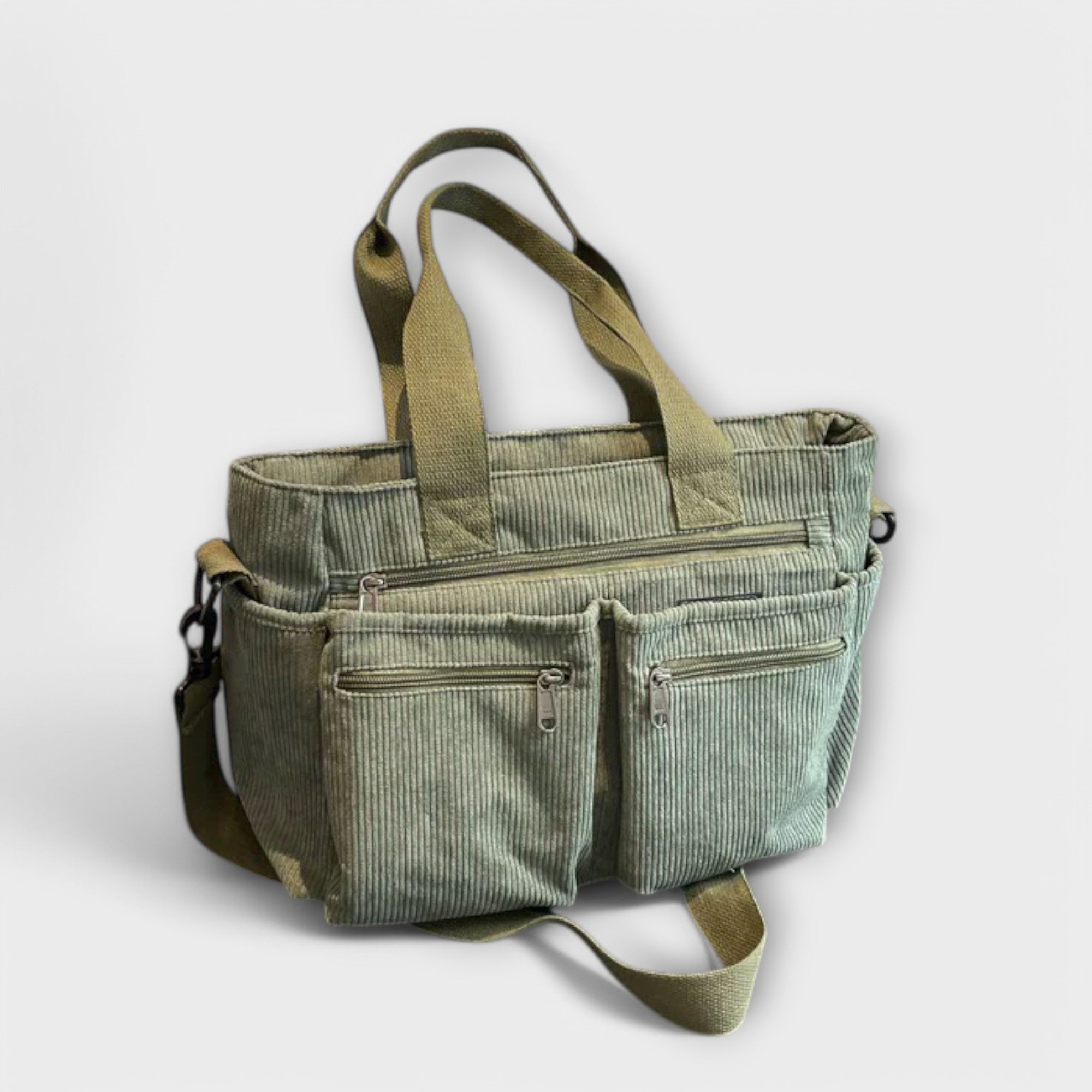 Giulia – Borsa Tote in Velluto a Coste Impermeabile da Donna