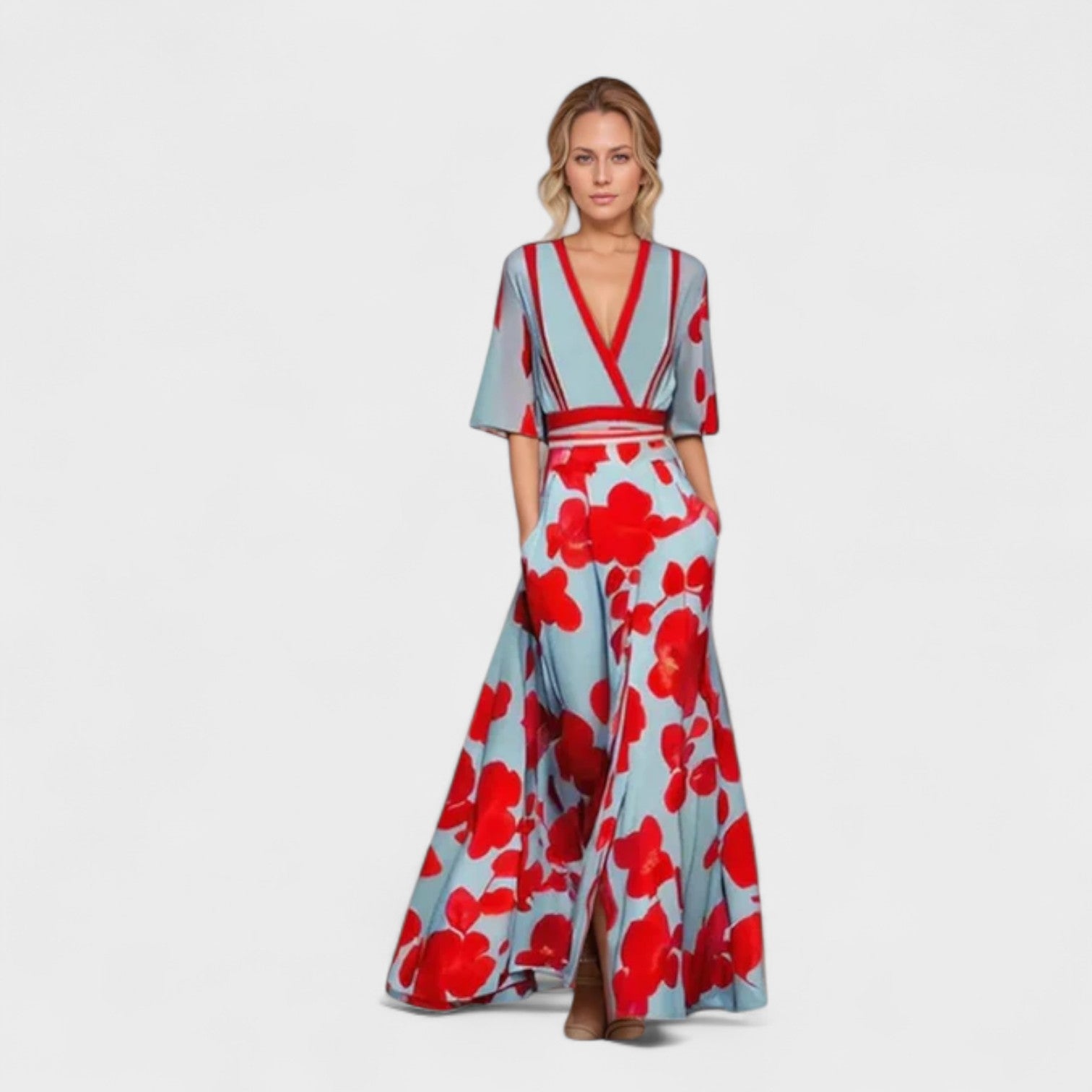 Quendolin – Vestito con Stampa Floreale Elegante e Leggero