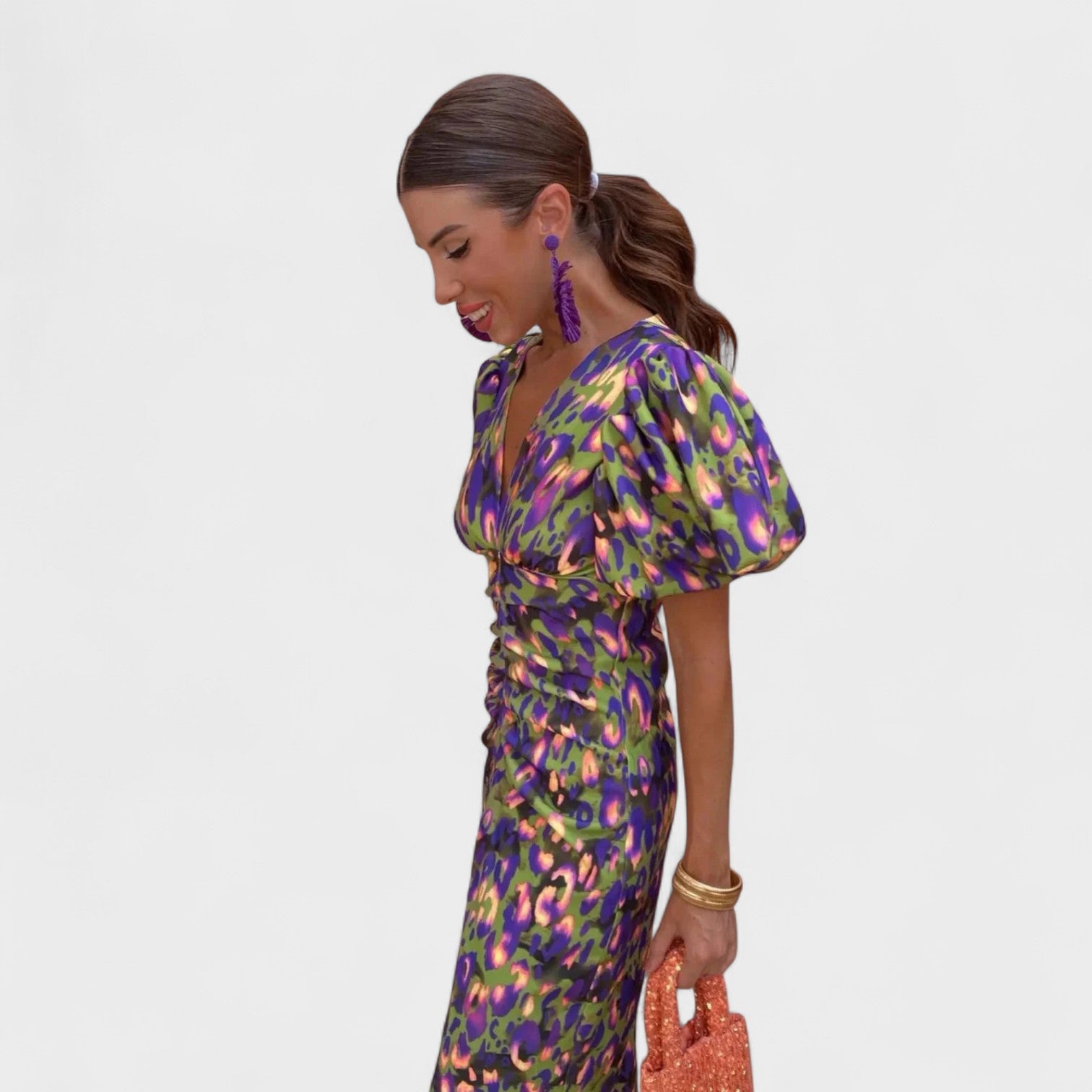 Lily – Abito Fuoco Tropicale