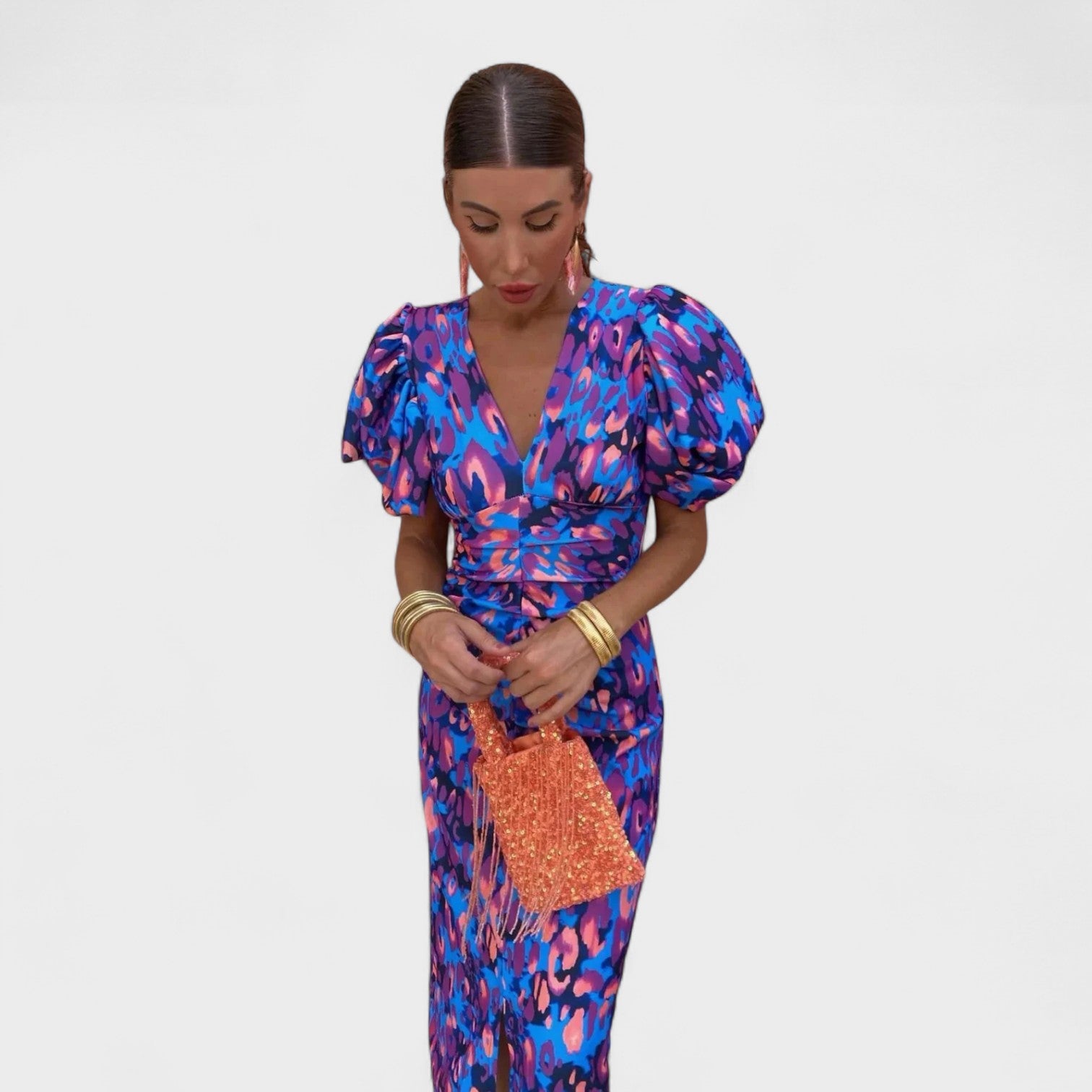 Lily – Abito Fuoco Tropicale