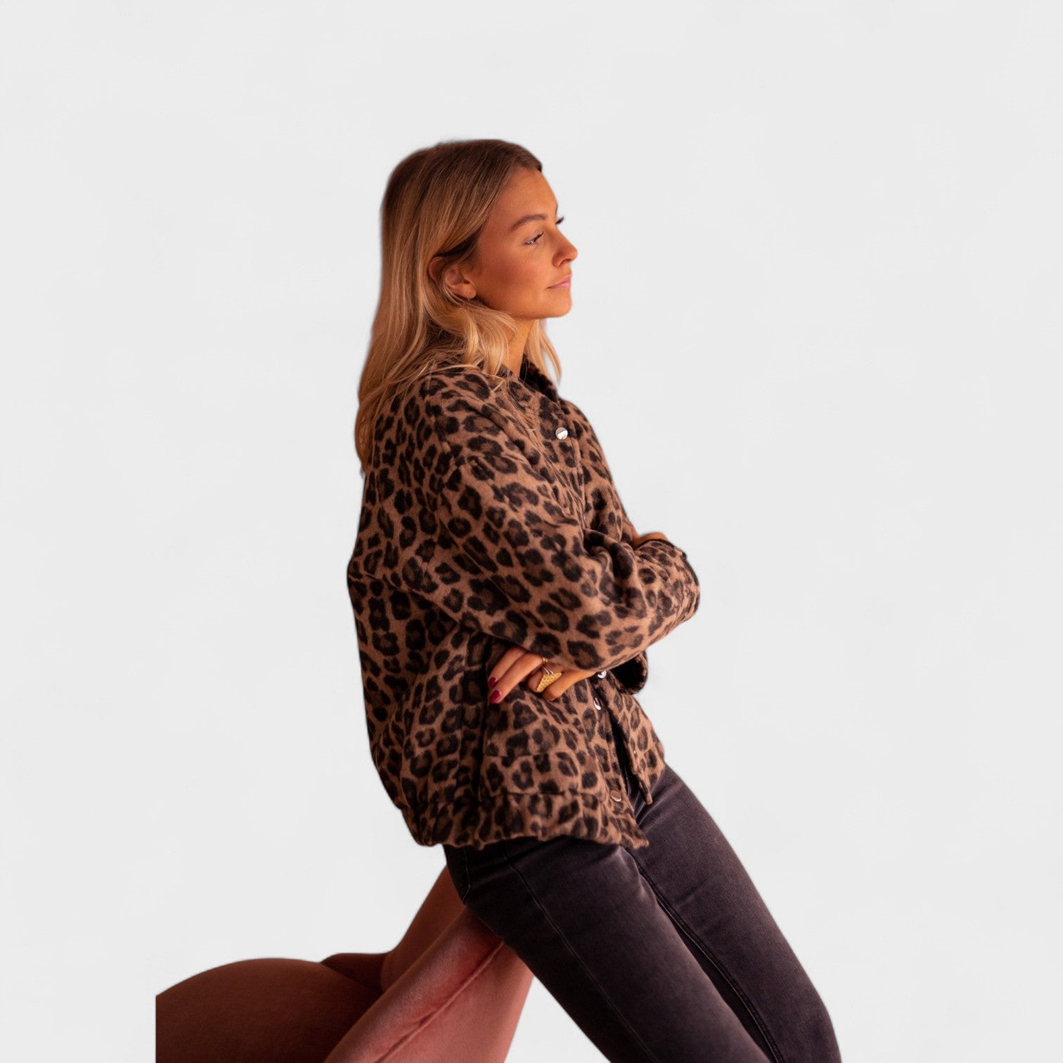 Luna – Giacca di Tendenza Donna con Stampa Leopardata | Look Comodo e Versatile