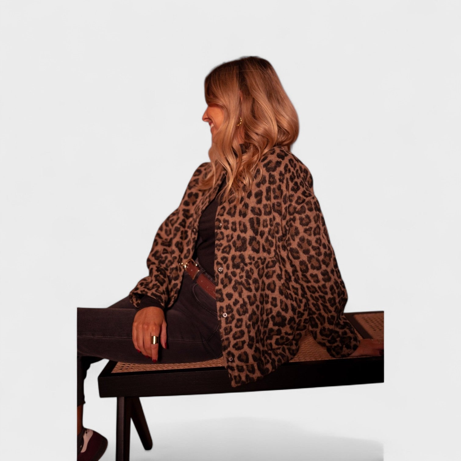 Luna – Giacca di Tendenza Donna con Stampa Leopardata | Look Comodo e Versatile