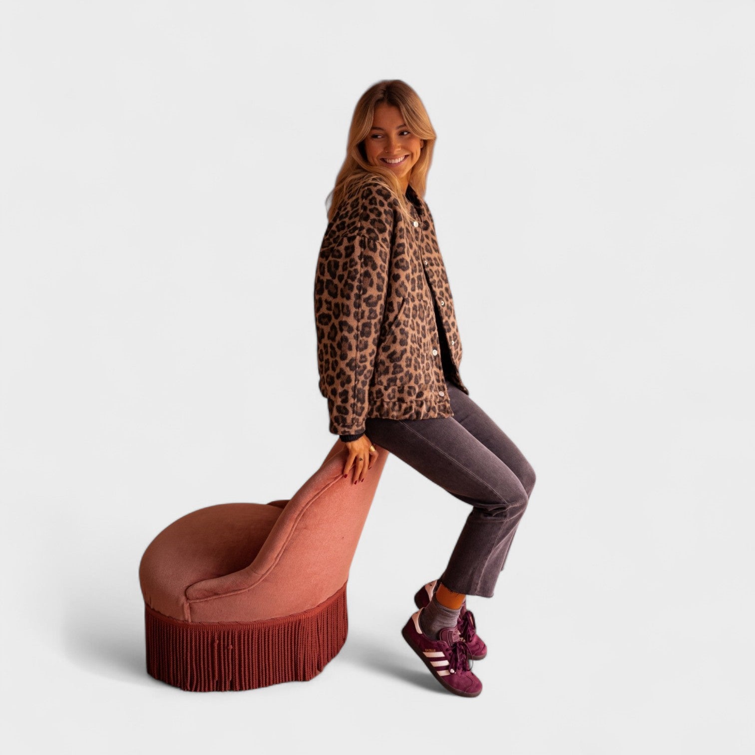 Luna – Giacca di Tendenza Donna con Stampa Leopardata | Look Comodo e Versatile
