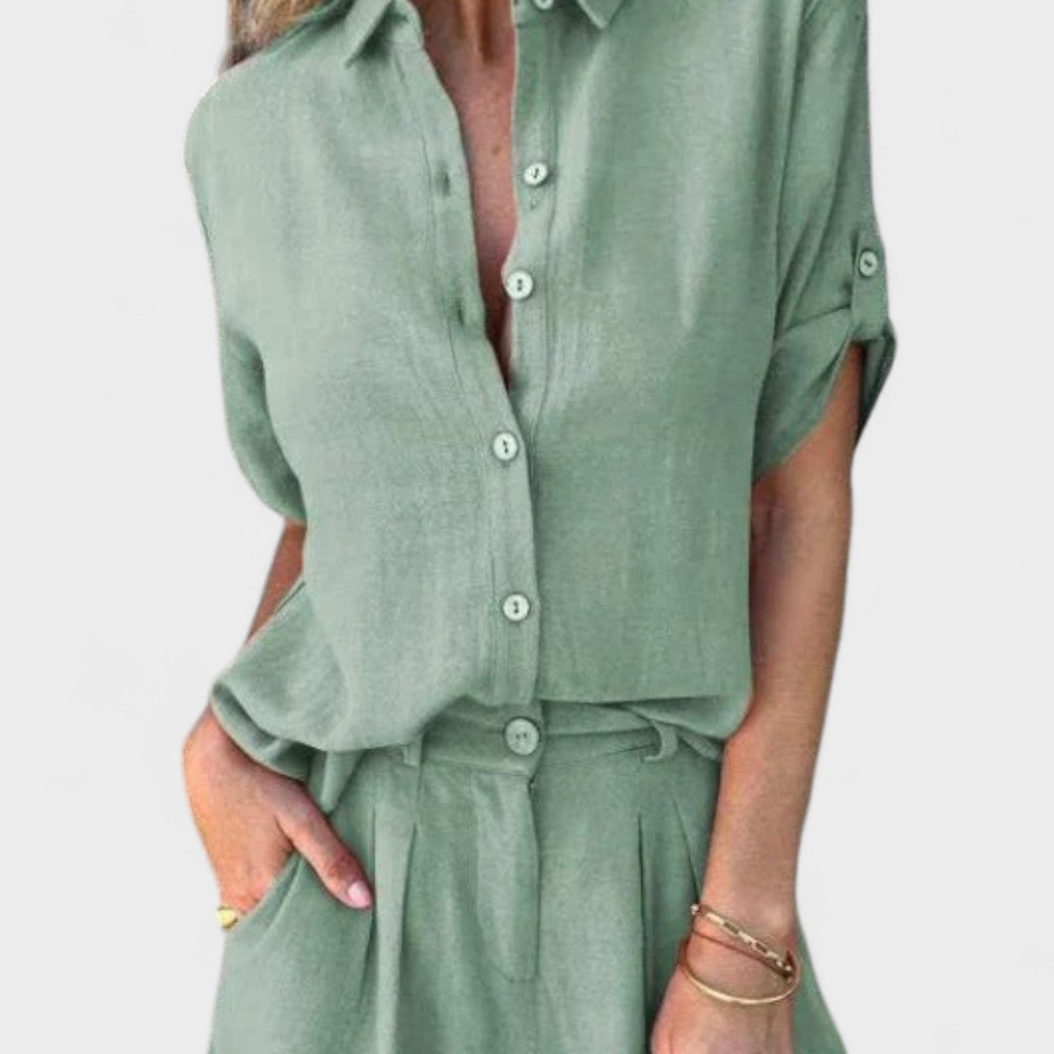 Rita – Completo in Lino Leggero da Donna