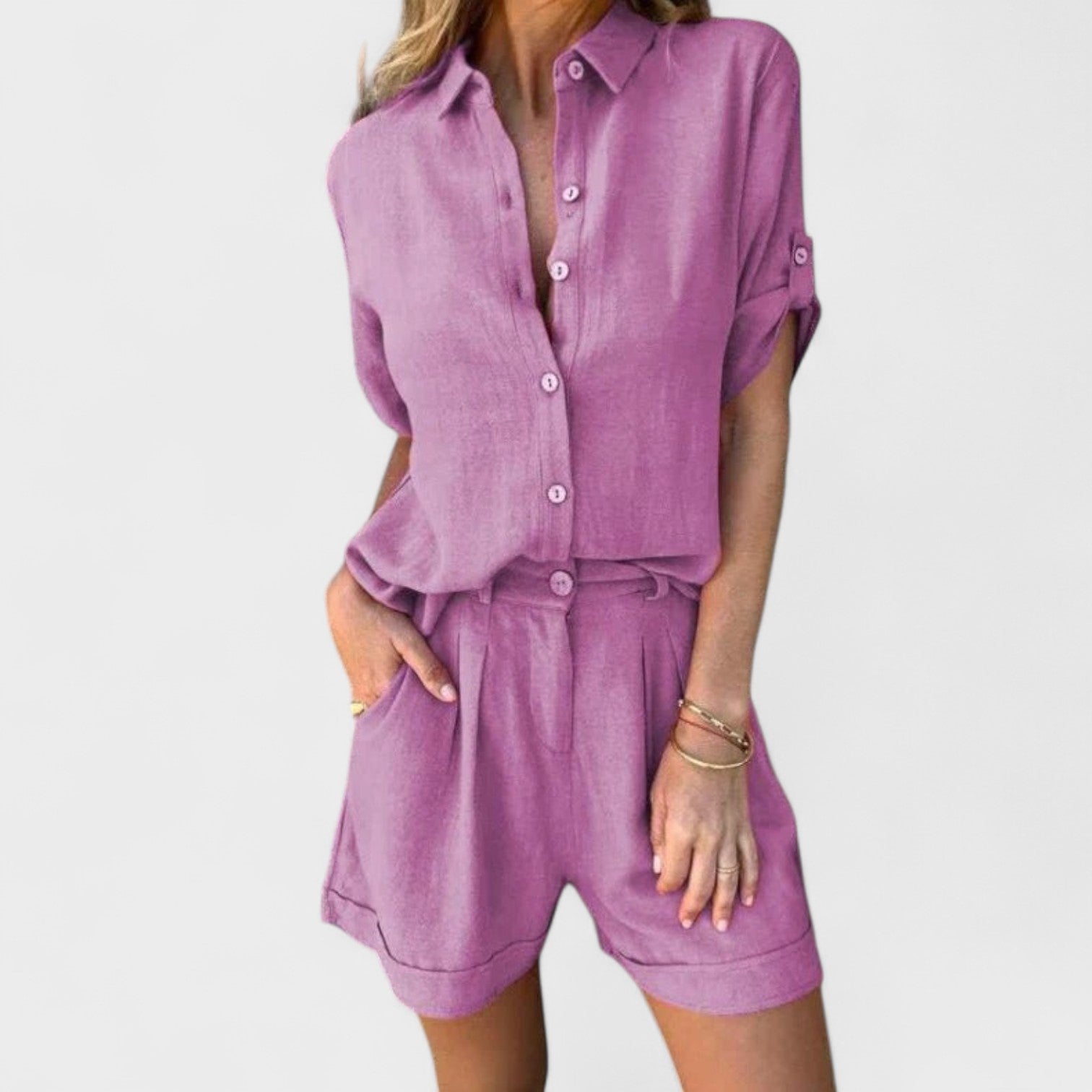 Rita – Completo in Lino Leggero da Donna