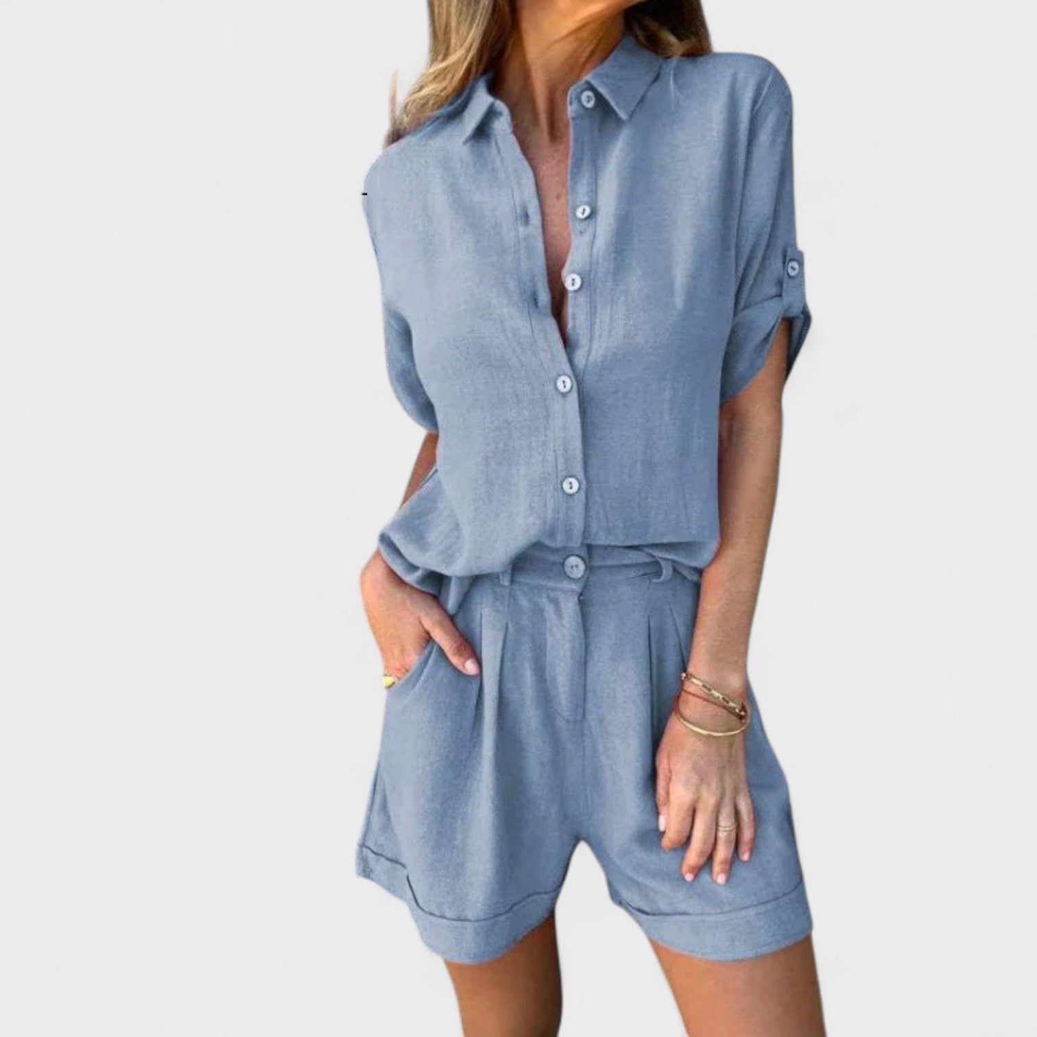 Rita – Completo in Lino Leggero da Donna