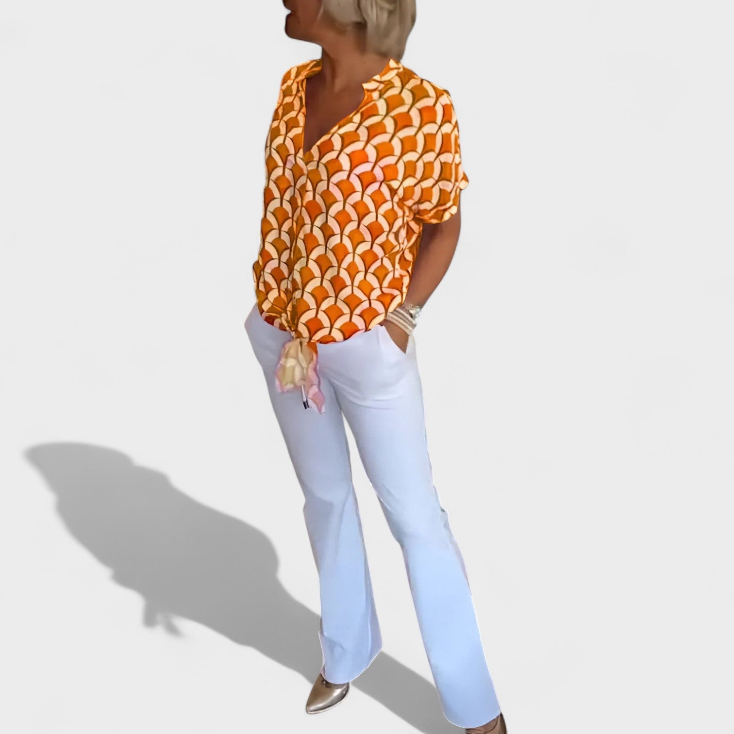 Luz – Blusa Estiva con Nodo Frontale