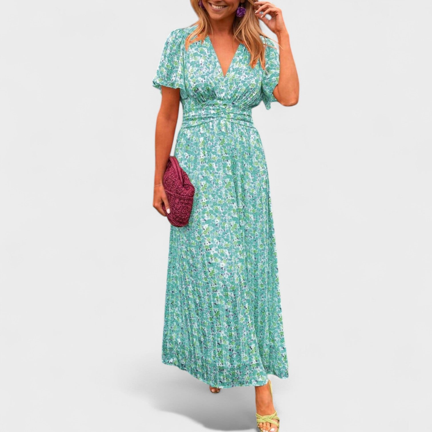 Sandra – Maxi Vestito con Scollo a V