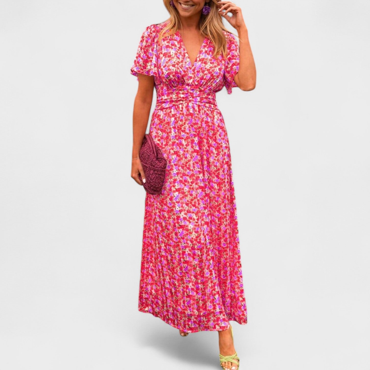 Sandra – Maxi Vestito con Scollo a V