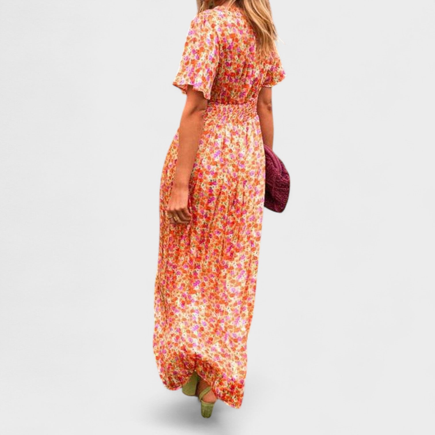Sandra – Maxi Vestito con Scollo a V