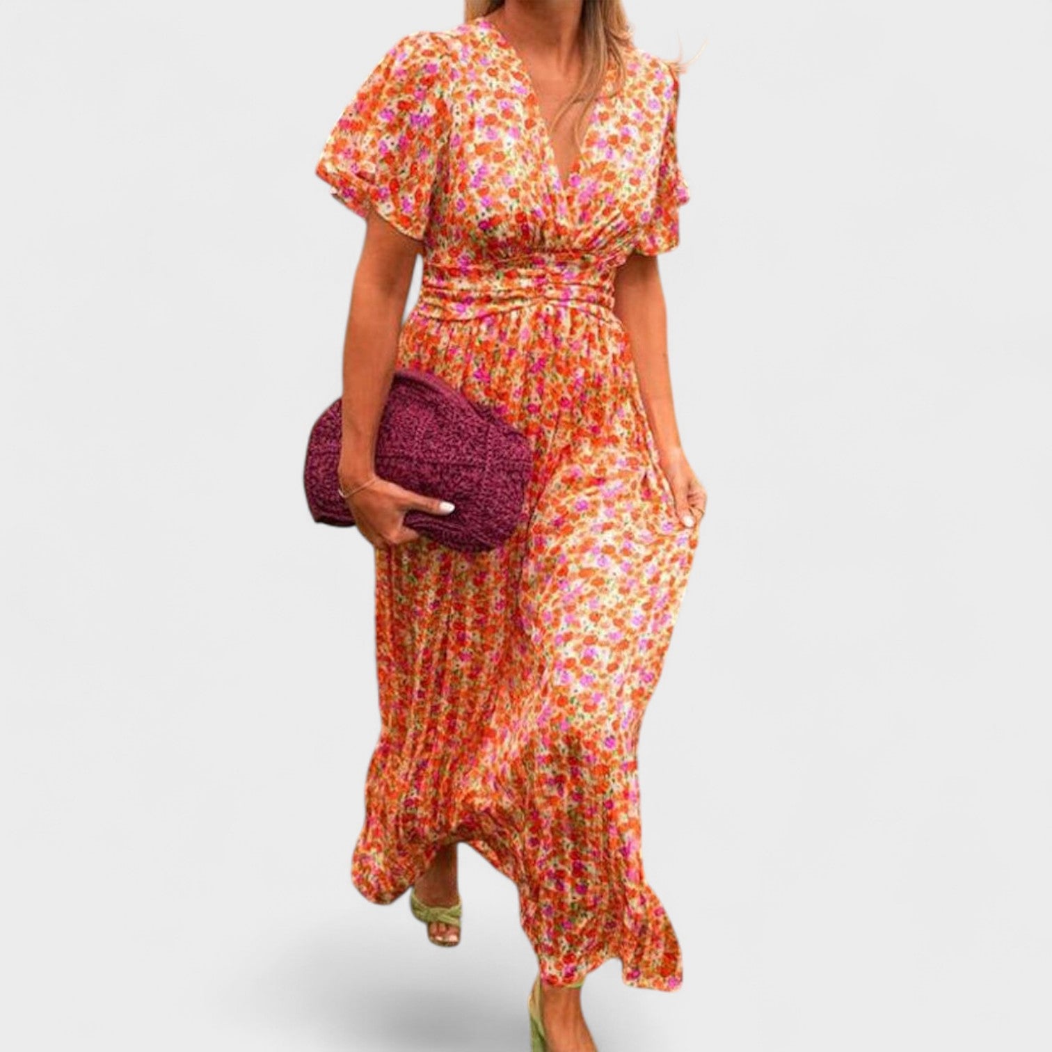 Sandra – Maxi Vestito con Scollo a V