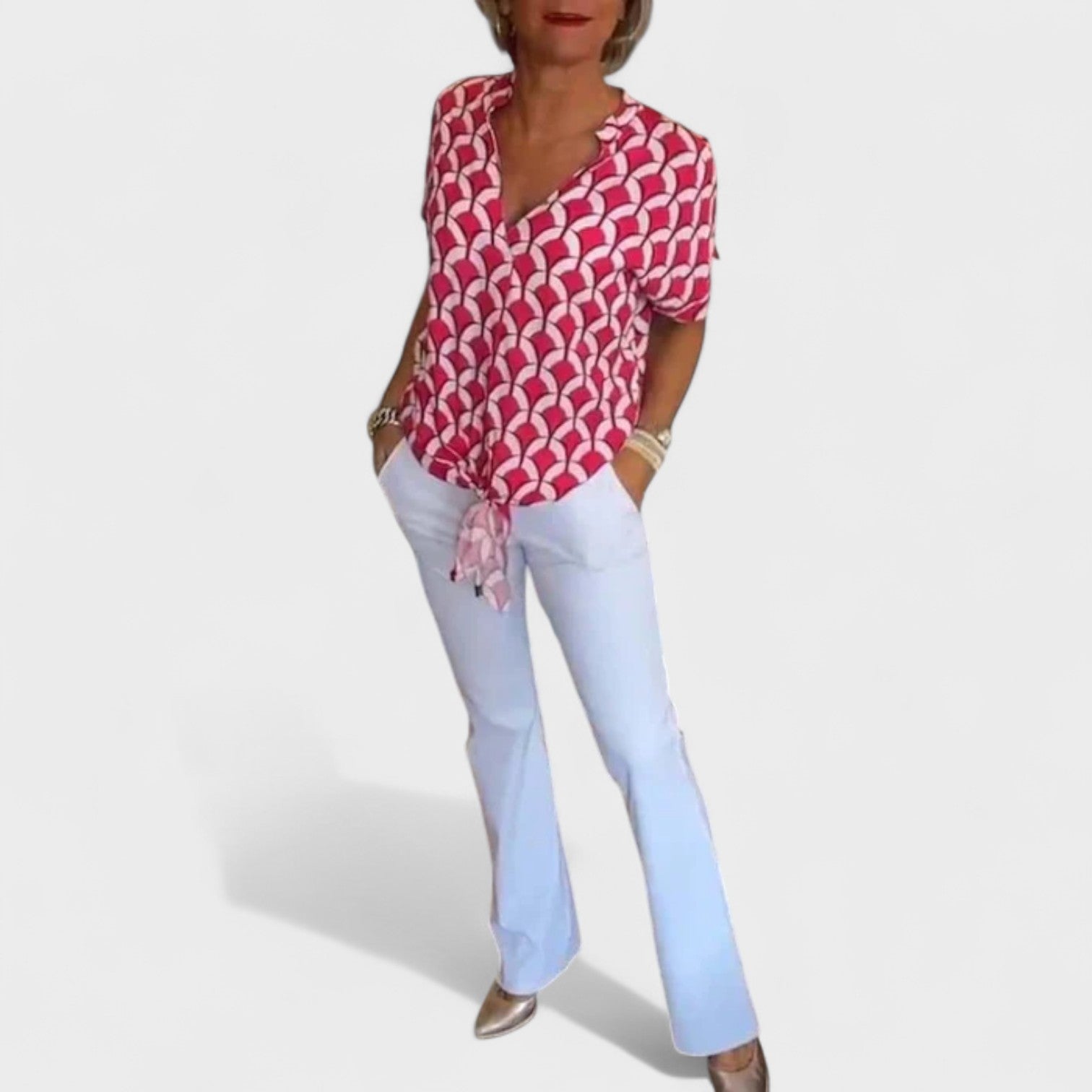 Luz – Blusa Estiva con Nodo Frontale