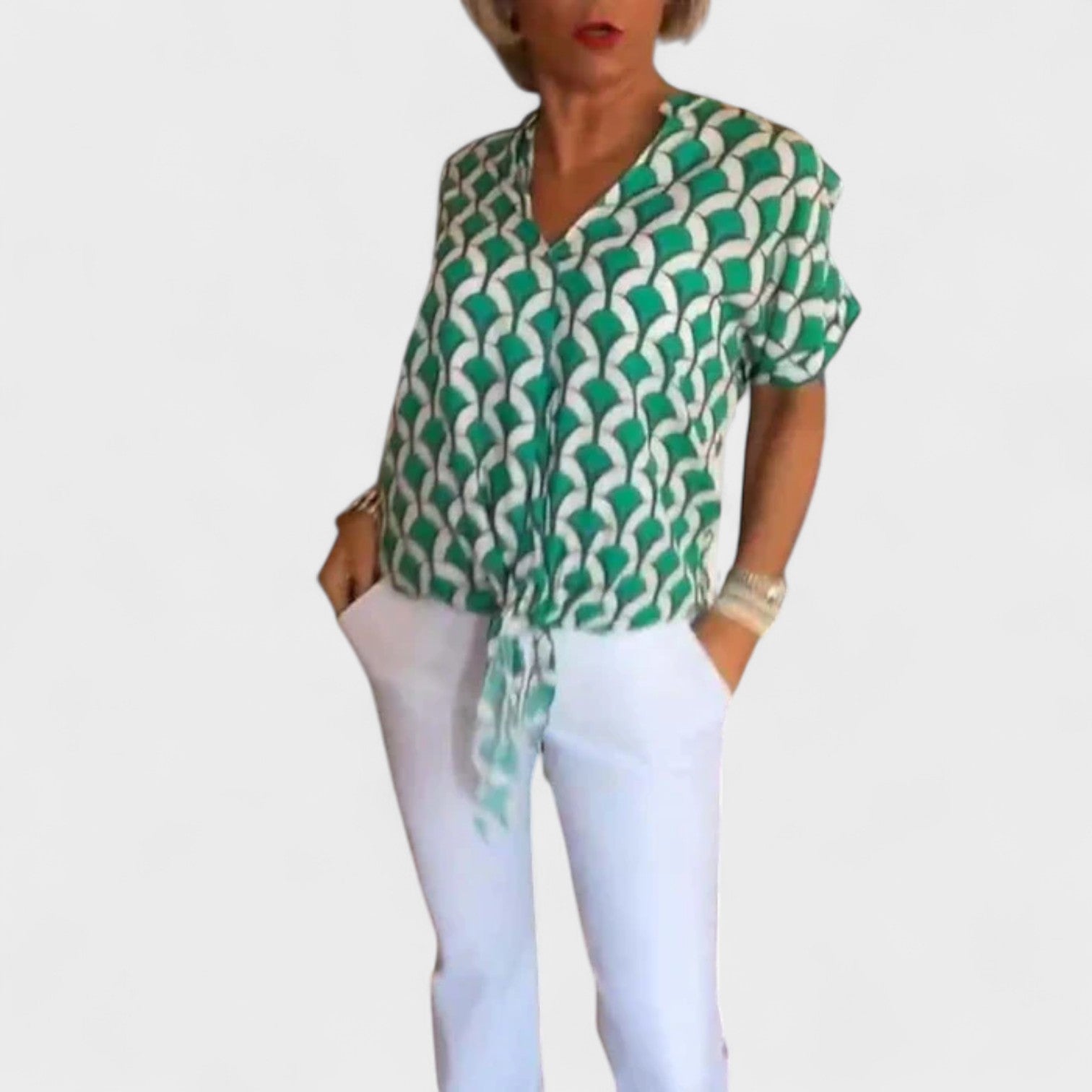 Luz – Blusa Estiva con Nodo Frontale