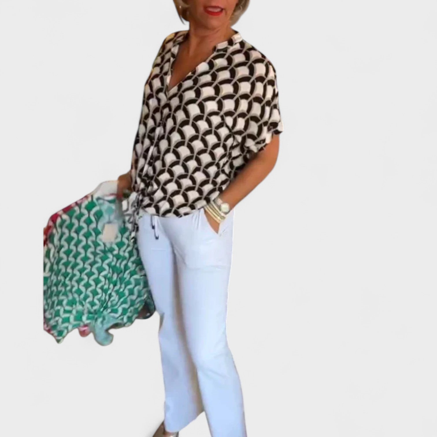 Luz – Blusa Estiva con Nodo Frontale